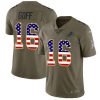 Detroit Lions #16 Jared Goff Olive/USA Flag Stitched NFL Limited 2017 Salute To Service Jersey