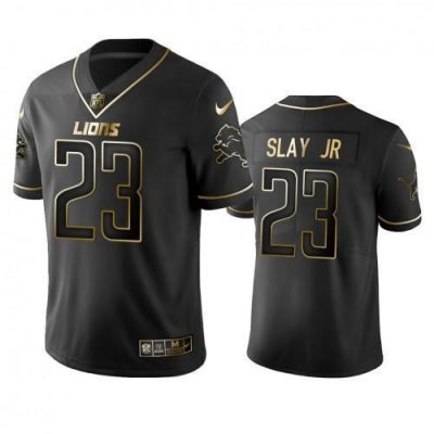 Detroit Lions #23 Darius Slay Jr Stitched NFL Vapor Untouchable Limited Black Golden Jersey