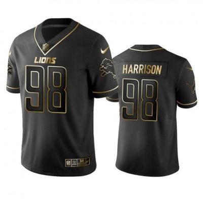 Detroit Lions #98 Damon Harrison Stitched NFL Vapor Untouchable Limited Black Golden Jersey