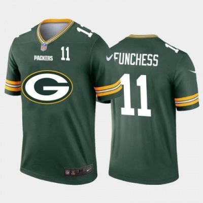 Green Bay Packers #11 Devin Funchess Green Nike Big Team Logo Player Vapor Jersey
