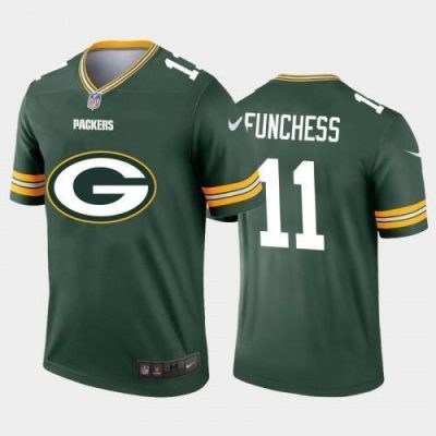 Green Bay Packers #11 Devin Funchess Green Nike Big Team Logo Vapor Jersey
