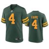 Green Bay Packers #4 Brett Favre Nike Alternate Game Player Jersey - Green