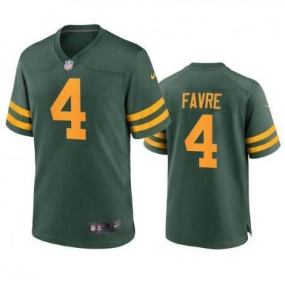 Green Bay Packers #4 Brett Favre Nike Alternate Game Player Jersey - Green