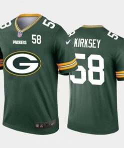 Green Bay Packers #58 Christian Kirksey Green Nike Big Team Logo Player Vapor Jersey