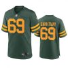 Green Bay Packers #69 David Bakhtiari Nike Alternate Game Player Jersey - Green