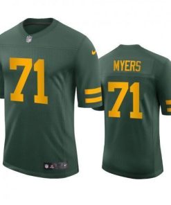 Green Bay Packers #71 Josh Myers Nike Alternate Vapor Limited Player Jersey - Green