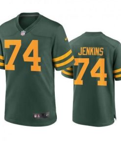 Green Bay Packers #74 Elgton Jenkins Nike Alternate Game Player Jersey - Green