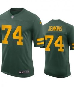 Green Bay Packers #74 Elgton Jenkins Nike Alternate Vapor Limited Player Jersey - Green