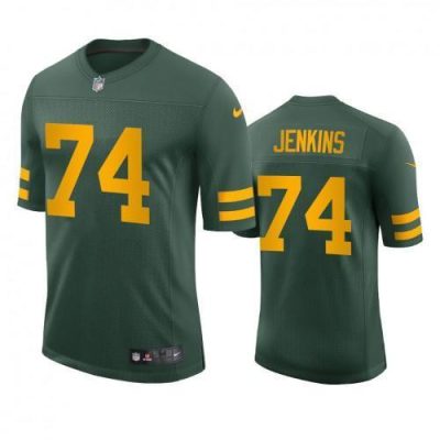 Green Bay Packers #74 Elgton Jenkins Nike Alternate Vapor Limited Player Jersey - Green