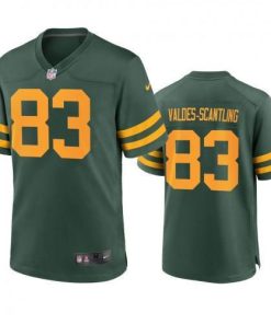 Green Bay Packers #83 Marquez Valdes-Scantling Nike Alternate Game Player Jersey - Green