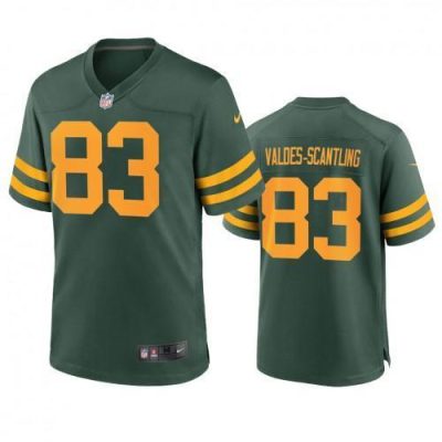 Green Bay Packers #83 Marquez Valdes-Scantling Nike Alternate Game Player Jersey - Green