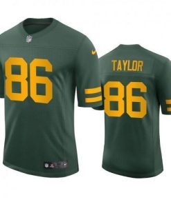 Green Bay Packers #86 Malik Taylor Nike Alternate Vapor Limited Player Jersey - Green