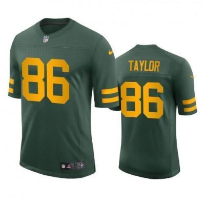 Green Bay Packers #86 Malik Taylor Nike Alternate Vapor Limited Player Jersey - Green