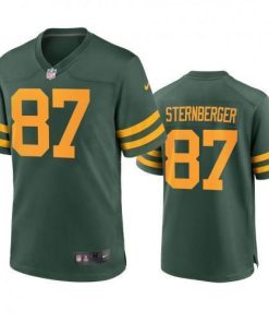 Green Bay Packers #87 Jace Sternberger Nike Alternate Game Player Jersey - Green