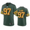 Green Bay Packers #97 Kenny Clark Nike Alternate Game Player Jersey - Green