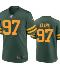 Green Bay Packers #97 Kenny Clark Nike Alternate Game Player Jersey - Green