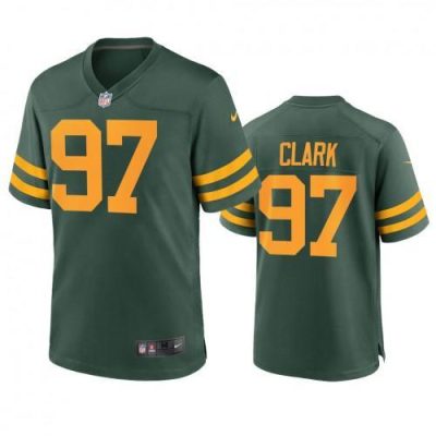 Green Bay Packers #97 Kenny Clark Nike Alternate Game Player Jersey - Green