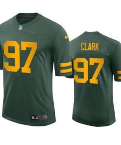 Green Bay Packers #97 Kenny Clark Nike Alternate Vapor Limited Player Jersey - Green