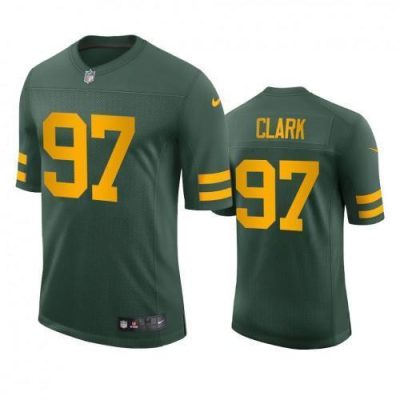 Green Bay Packers #97 Kenny Clark Nike Alternate Vapor Limited Player Jersey - Green