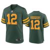 Green Bay Packers #12 Aaron Rodgers Nike Alternate Game Player Jersey - Green