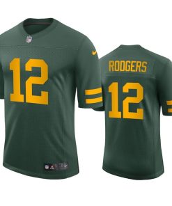 Green Bay Packers #12 Aaron Rodgers Nike Alternate Vapor Limited Player Jersey - Green