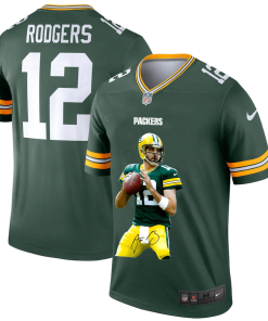 Green Bay Packers #12 Aaron Rodgers Nike Player Signature Moves Vapor Jersey Green