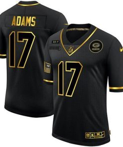 Green Bay Packers #17 Davante Adams Nike 2020 Salute To Service Golden Jersey Black