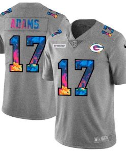Green Bay Packers #17 Davante Adams Nike Multi-Color 2020 Crucial Catch Jersey Greyheather