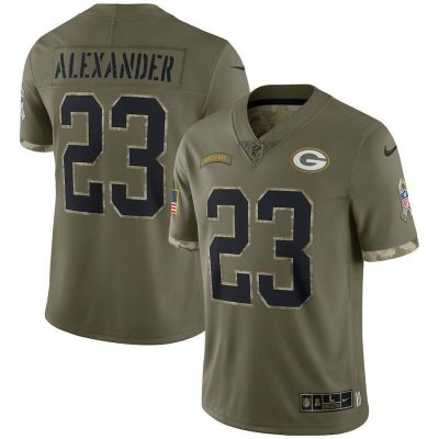 Green Bay Packers #23 Jaire Alexander Nike 2022 Salute To Service Limited Jersey - Olive