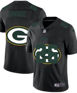 Green Bay Packers #26 Darnell Savage Jr. Nike Team Logo Dual Overlap Jersey Black