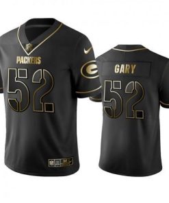 Green Bay Packers #52 Rashan Gary Stitched Vapor Untouchable Limited Black Golden Jersey