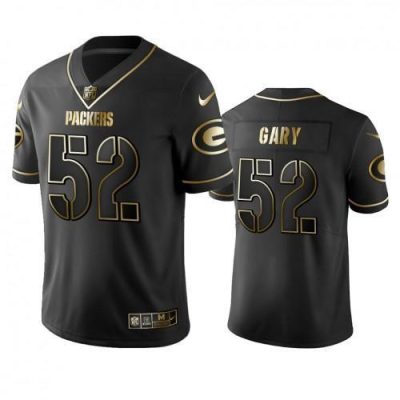 Green Bay Packers #52 Rashan Gary Stitched Vapor Untouchable Limited Black Golden Jersey