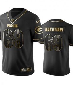 Green Bay Packers #69 David Bakhtiari Stitched Vapor Untouchable Limited Black Golden Jersey