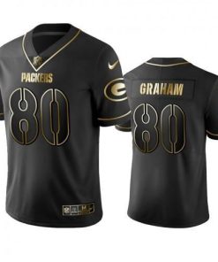 Green Bay Packers #80 Jimmy Graham Stitched Vapor Untouchable Limited Black Golden Jersey