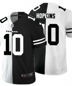 Houston Houston Texans #10 DeAndre Hopkins Black V White Peace Split Nike Vapor Untouchable Jersey