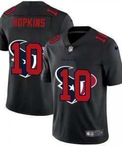Houston Houston Texans #10 DeAndre Hopkins Nike Team Logo Dual Overlap Jersey Black