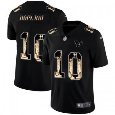 Houston Houston Texans #10 DeAndre Hopkins Carbon Black Vapor Statue Of Liberty Jersey