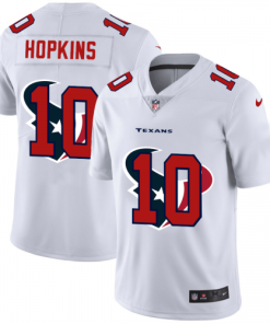 Houston Houston Texans #10 DeAndre Hopkins White Nike Team Logo Dual Overlap Jersey