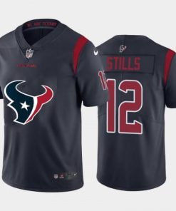 Houston Houston Texans #12 Kenny Stills Navy Blue Nike Big Team Logo Vapor Jersey