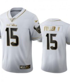 Houston Houston Texans #15 Will Fuller Nike White Golden Edition Vapor 100 Jersey