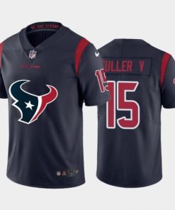 Houston Houston Texans #15 Will Fuller Navy Blue Nike Big Team Logo Vapor Jersey