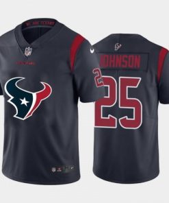 Houston Houston Texans #25 Duke Johnson Navy Blue Nike Big Team Logo Vapor Jersey