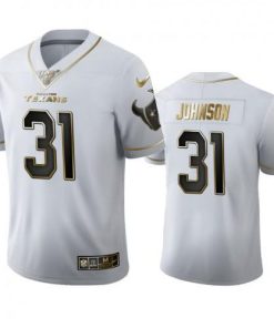 Houston Houston Texans #31 David Johnson Watson Nike White Golden Edition Vapor 100 Jersey