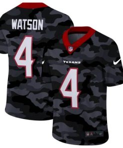 Houston Houston Texans #4 Deshaun Watson Nike 2020 Black CAMO Vapor Untouchable Limited Stitched NFL Jersey