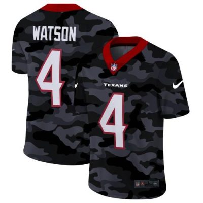 Houston Houston Texans #4 Deshaun Watson Nike 2020 Black CAMO Vapor Untouchable Limited Stitched NFL Jersey