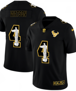 Houston Houston Texans #4 Deshaun Watson Nike Carbon Black Vapor Cristo Redentor Jersey