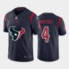 Houston Houston Texans #4 Deshaun Watson Navy Blue Nike Big Team Logo Vapor Jersey