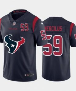Houston Houston Texans #59 Whitney Mercilus Navy Blue Nike Big Team Logo Player Vapor Jersey
