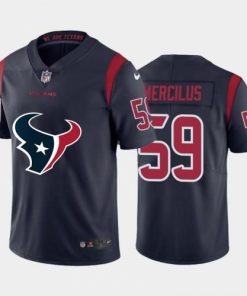 Houston Houston Texans #59 Whitney Mercilus Navy Blue Nike Big Team Logo Vapor Jersey