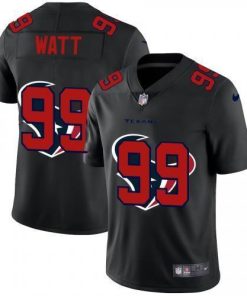 Houston Houston Texans #99 J.J. Watt Nike Team Logo Dual Overlap Jersey Black